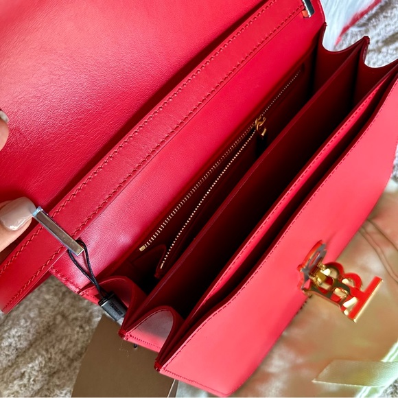 NWT Burberry TB flap bag red - Picture 8 of 16